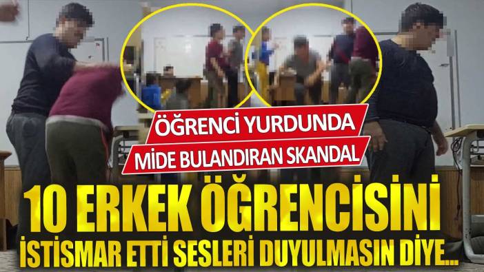 Öğrenci yurdunda mide bulandıran skandal 10 erkek öğrencisini istismar etti