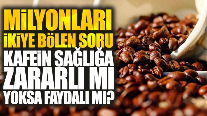 Milyonları ikiye bölen soru: Kafein sağlığa zararlı mı yoksa faydalı mı?