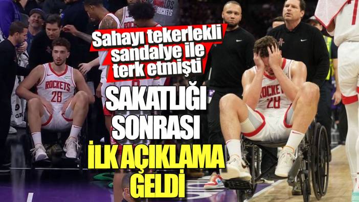 Alperen Şengün'ün sakatlığı sonrası ilk açıklama geldi! Sahayı tekerlekli sandalye ile terk etmişti