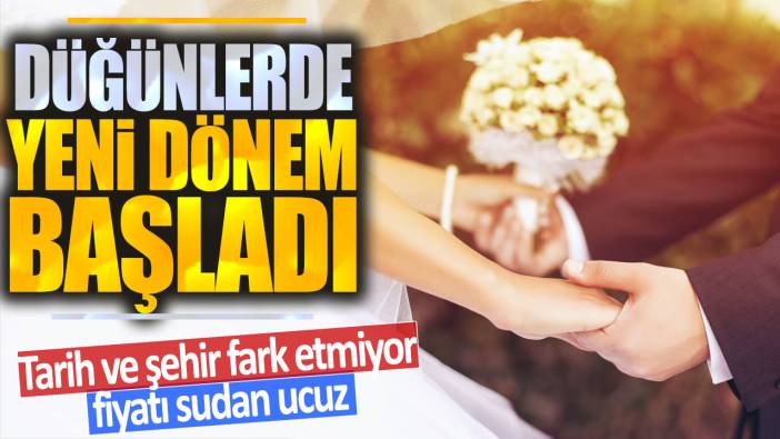 Düğünlerde yeni dönem başladı: Şehir ve tarih fark etmiyor