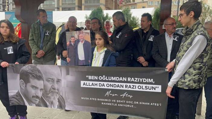 Sinan Ateş'in babası oğlunun yanına defnedildi
