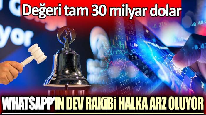 WhatsApp'ın dev rakibi halka arz oluyor: Değeri tam 30 milyar dolar