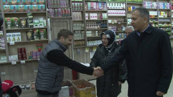 İçişleri Bakanı Yerlikaya Sancaktepe'de esnafı ziyaret etti