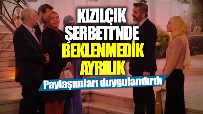 Kızılcık Şerbeti'nde beklenmedik iki ayrılık! Paylaşımları duygulandırdı