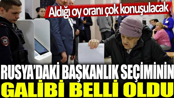 Son dakika... Rusya'da başkanlık seçimleri sonuçlandı