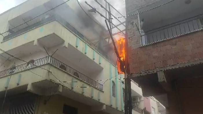 Şanlıurfa’da elektrik direğinde korkutan yangın