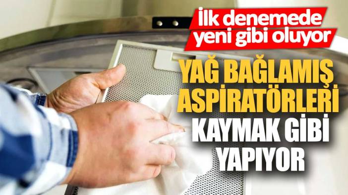 İlk denemede yeni gibi oluyor! Yağ bağlamış aspiratörleri kaymak gibi yapıyor