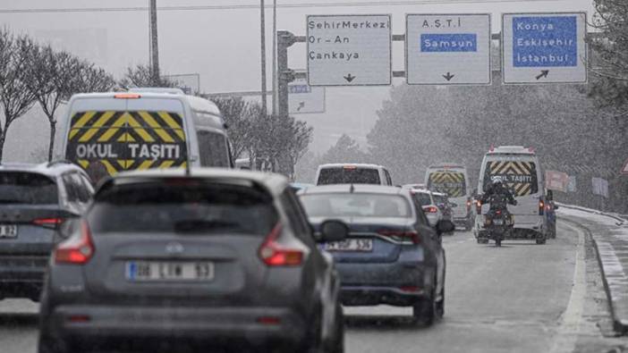 Ankara'nın bazı kesimlerinde kar yağışı etkili oldu