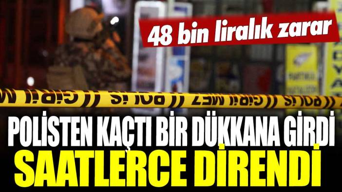 Dur ihtarına uymadı kaçtı! Polise 7 saat direndi