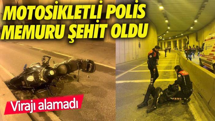 Motosikletli polis memuru şehit oldu