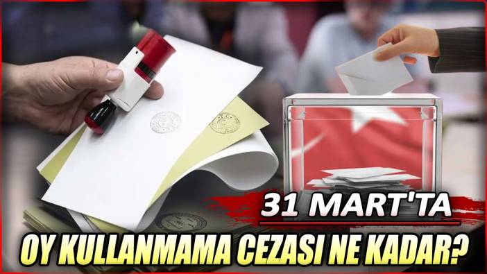 31 Mart'ta oy kullanmama cezası ne kadar? Kimler oy kullanamaz?