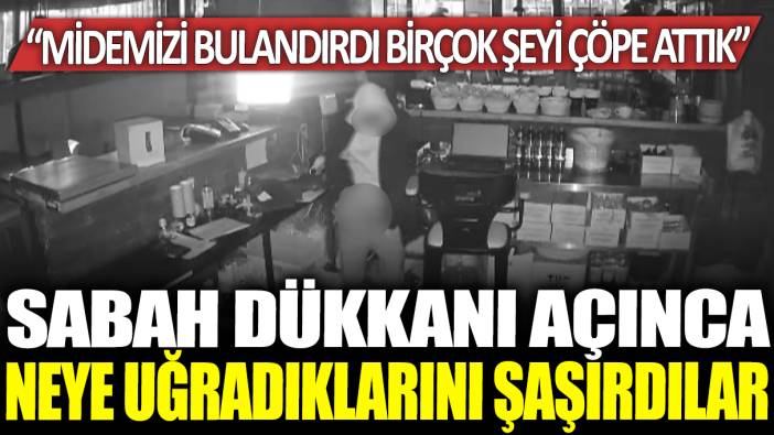 Sabah dükkanı açınca neye uğradıklarını şaşırdılar! Görüntüleri izleyince...