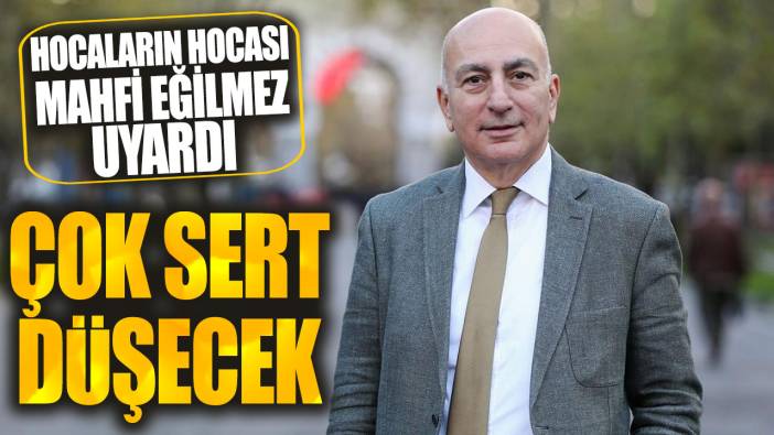 Mahfi Eğilmez: Çok sert düşecek