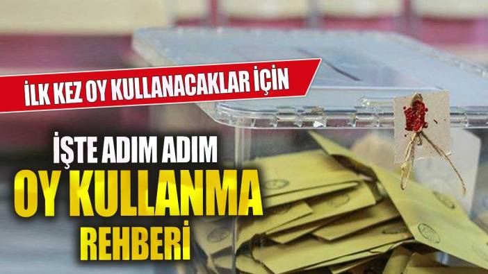 İlk kez oy kullanacaklar için işte adım adım oy kullanma rehberi