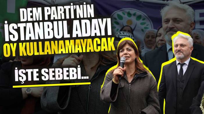 DEM Parti’nin İstanbul Adayı Meral Danış oy kullanamayacak! İşte sebebi