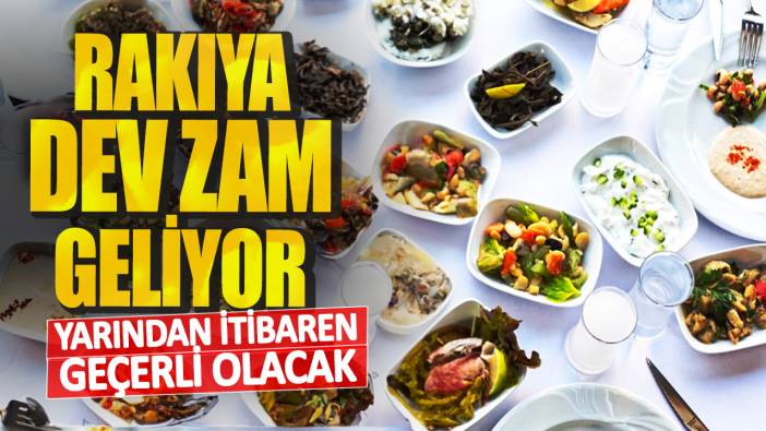 Rakıya dev zam geliyor! Yarından itibaren geçerli olacak