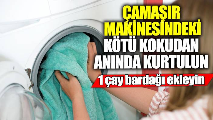 Çamaşır makinesindeki kötü kokudan anında kurtulun! 1 çay bardağı ekleyin