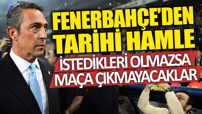 Fenerbahçe'den TFF'ye sürpriz başvuru! İstedikleri olmazsa mücadeleye çıkmayacaklar