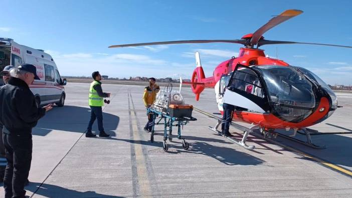 12 günlük bebek, helikopterle Van'a sevk edildi