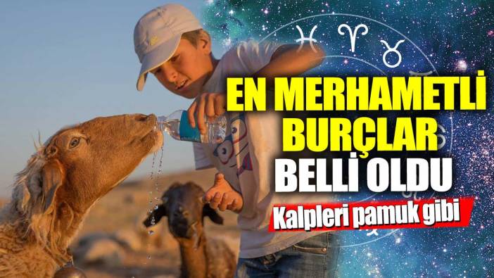 En merhametli burçlar belli oldu! Kalpleri pamuk gibi