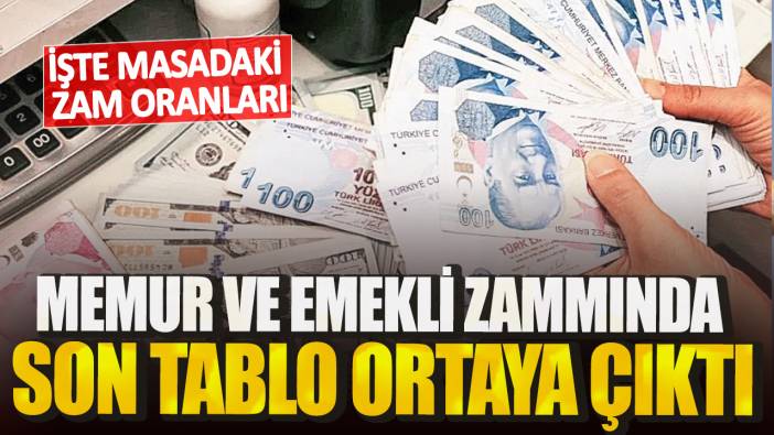 Memur ve emekli zammında son tablo ortaya çıktı! İşte masadaki zam oranları...