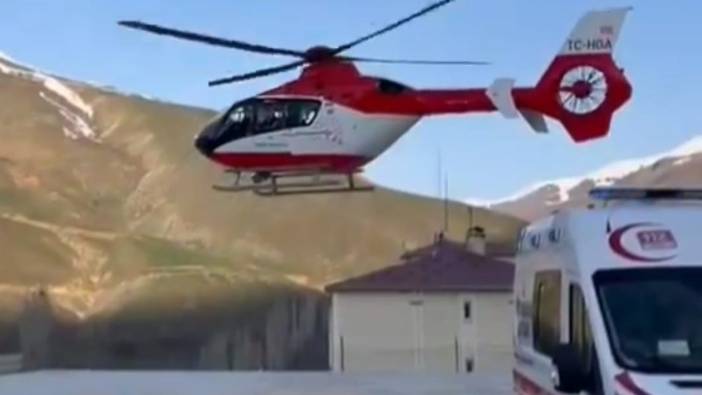 Van’da ambulans helikopter 'solunum sıkıntısı' olan hasta için havalandı