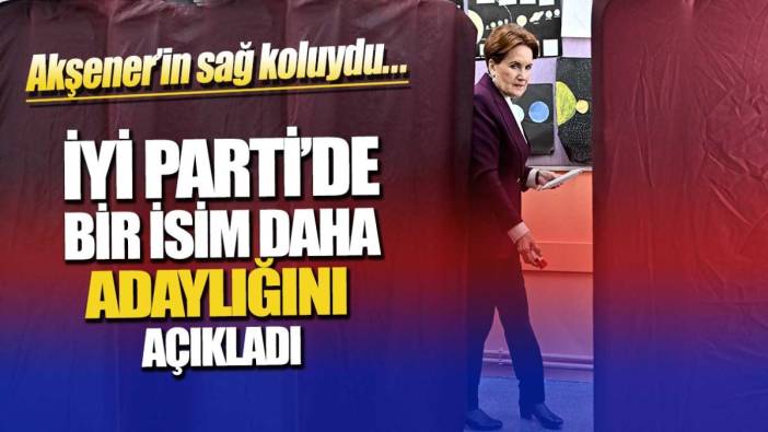 Son dakika... Akşener'in sağ koluydu: Bir isim daha adaylığını açıkladı