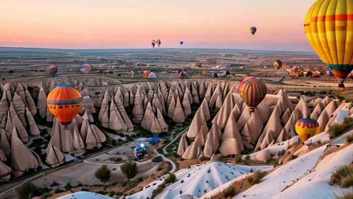 Kapadokya rekor kırdı: Üaç ayda 500 bin kişi ziyaret etti