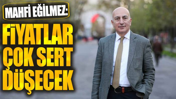 Mahfi Eğilmez: Fiyatlar çok sert düşecek