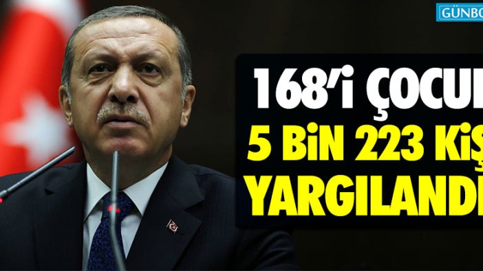 2018'de 5 bin 223 kişi Cumhurbaşkanı'na hakaretten yargılandı