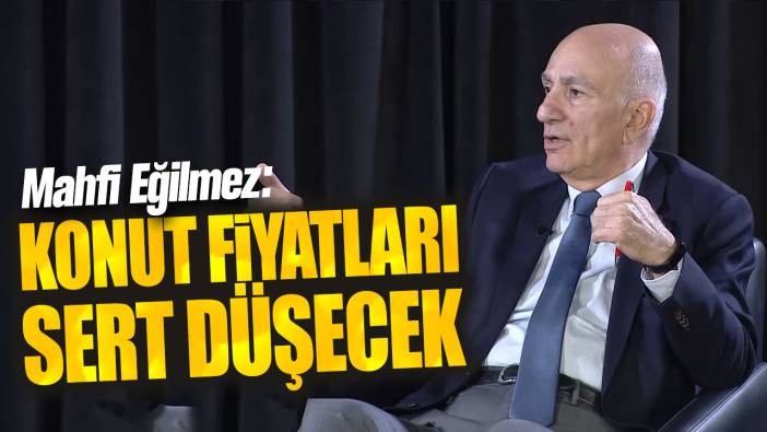 Mahfi Eğilmez: Konut fiyatları sert düşecek