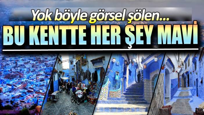 Bu kentte her şey mavi: Şafşavan'dan görsel şölen!