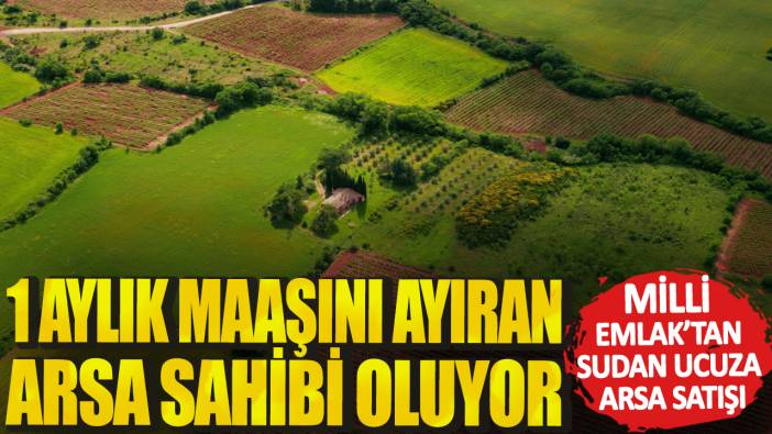 Milli Emlak’tan sudan ucuza arsa satışı! 1 aylık maaşını ayıran arsa sahibi oluyor