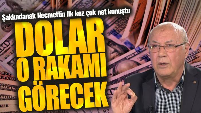 Şakkadanak Necmettin ilk kez çok net konuştu! Dolar o rakamı görecek