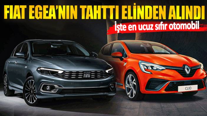 FIAT Egea’nın tahttı elinden alındı: İşte en ucuz sıfır otomobil