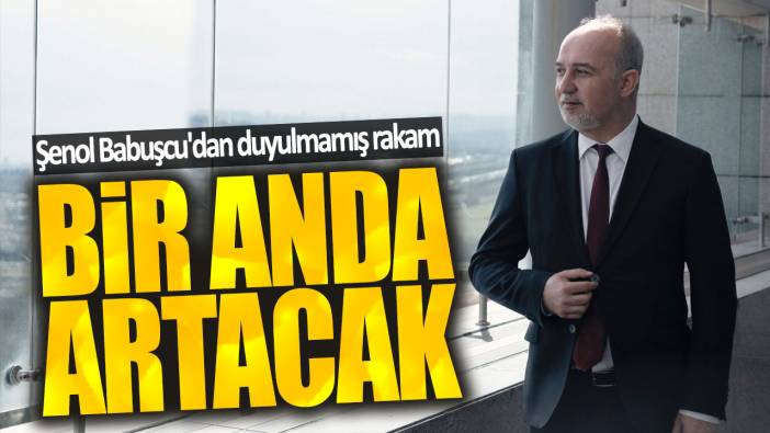 Şenol Babuşçu: Bir anda artacak