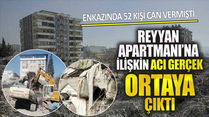 Reyyan Apartmanı’na ilişkin acı gerçek ortaya çıktı! Enkazında 52 kişi can vermişti