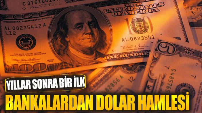 Bankalardan dolar hamlesi! Yıllar sonra bir ilk