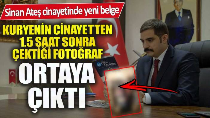 Sinan Ateş cinayetinde yeni belge! Kuryenin cinayetten 1.5 saat sonra çektiği fotoğraf ortaya çıktı