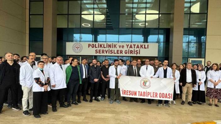 Giresun'da doktora şiddete tepki!