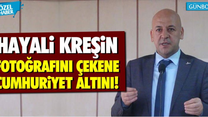 'Hayali kreşi' fotoğraflayan kişiye cumhuriyet altını verecek!