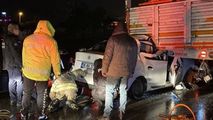 Kontrolden çıkan araç tırın altına girdi: 1 ölü