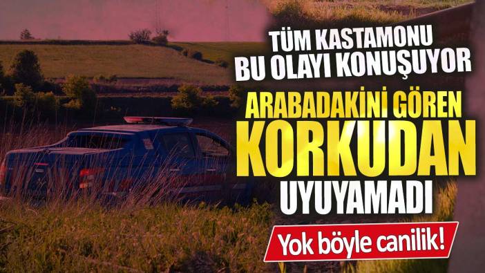 Tüm Kastamonu bu olayı konuşuyor! Arabadakini gören korkudan uyuyamadı