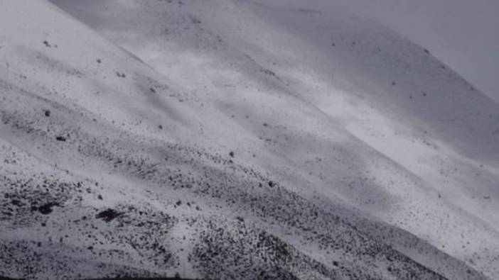 Erzurum’a kış geri geldi