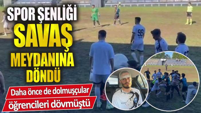 Trabzon’da spor şenliği savaş meydanına döndü