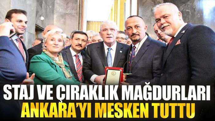 Staj ve Çıraklık mağdurları Ankara’yı mesken tuttu