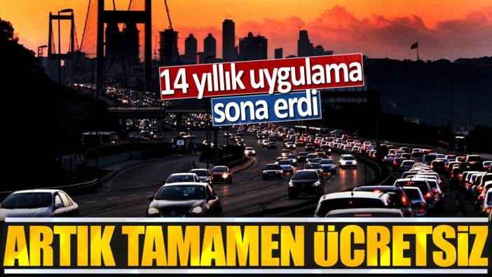 Artık tamamen ücretsiz! 14 yıllık uygulama sona erdi