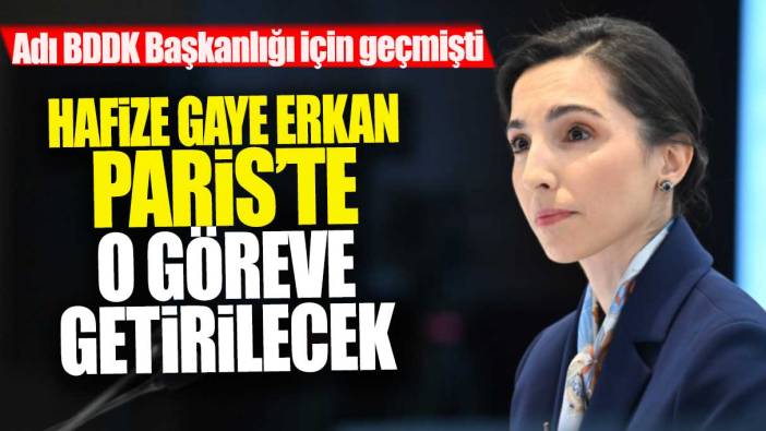 Adı BDDK Başkanlığı için geçmişti: Hafize Gaye Erkan Paris'te o göreve getirilecek