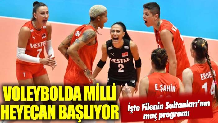 Voleybolda milli sezon başlıyor: İşte Filenin Sultanları maç programı