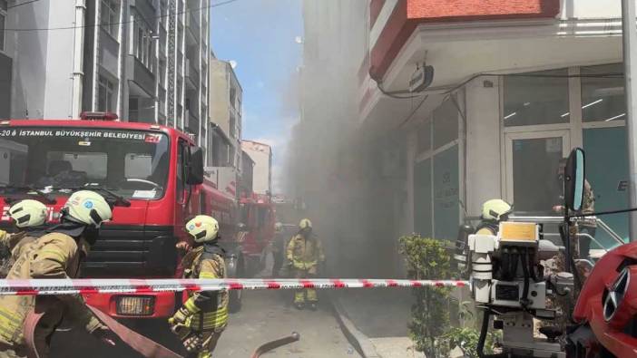 Şişli'de film setinde yangın!